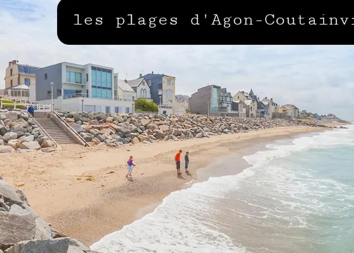 Maison En Pierres A 1200m De La Feriehus Agon-Coutainville